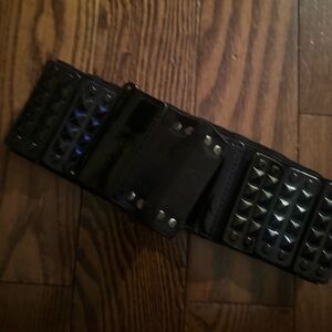 BCBGMaxAzria Black Studded Belt